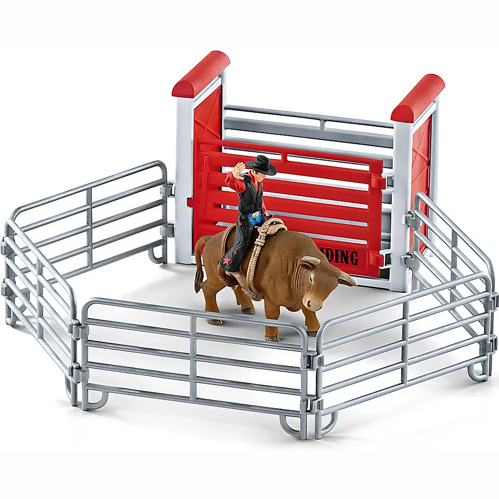 Schleich Farm World Western Bull Riding mit Cowboy