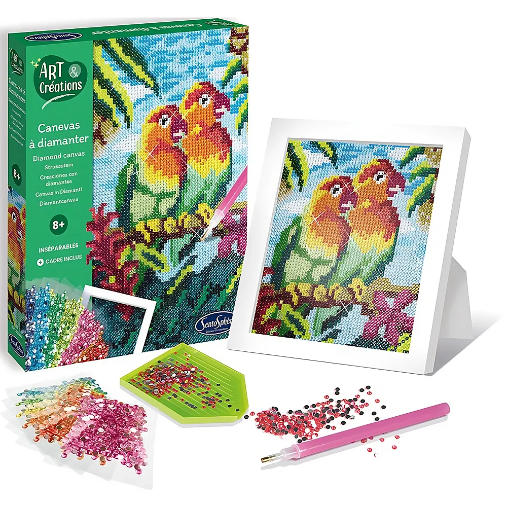 Sentosphere Art & Cr�ations Bastelset Strasssteinbild V�gel