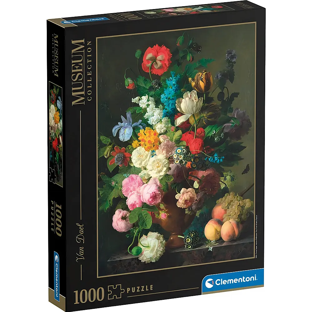 Clementoni Puzzle Museum Collection Van Dael Blumenvase 1000Teile