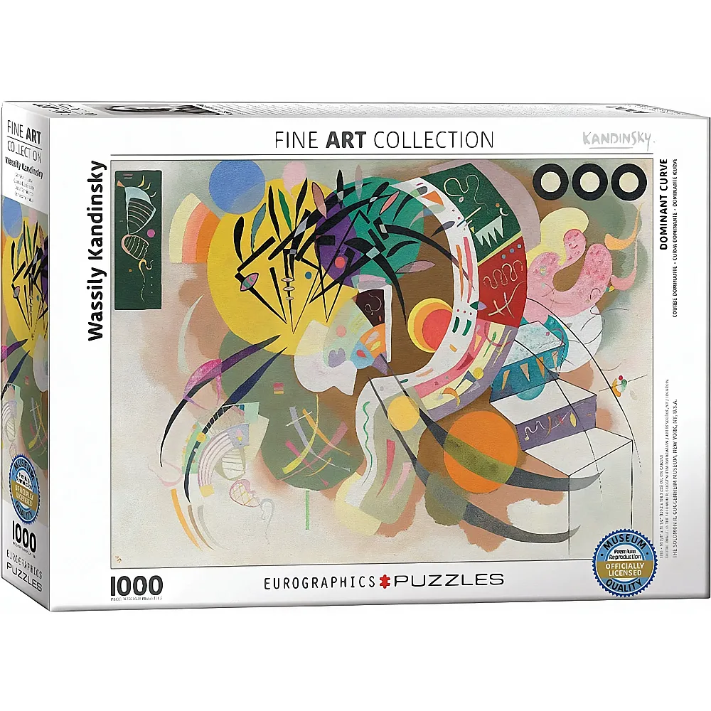 meinspielzeug - Eurographics Puzzle Wassily Kandinsky - Dominant Curve 1000Teile | Puzzle 1000 Teile