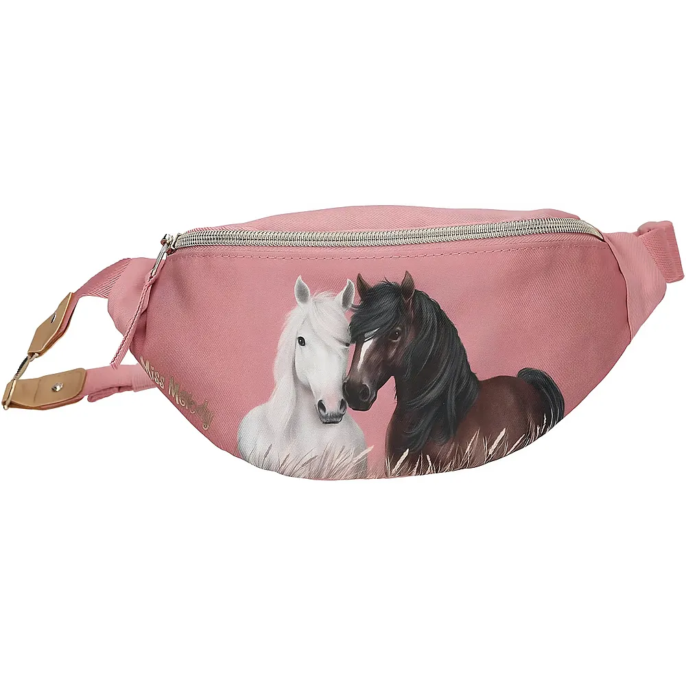 Depesche Miss Melody Dusty Rose - Kleine Crossbodybag in Altrosa, mit Pferde Motiv, Umh�ngetasche mit l�ngenverstellbarem