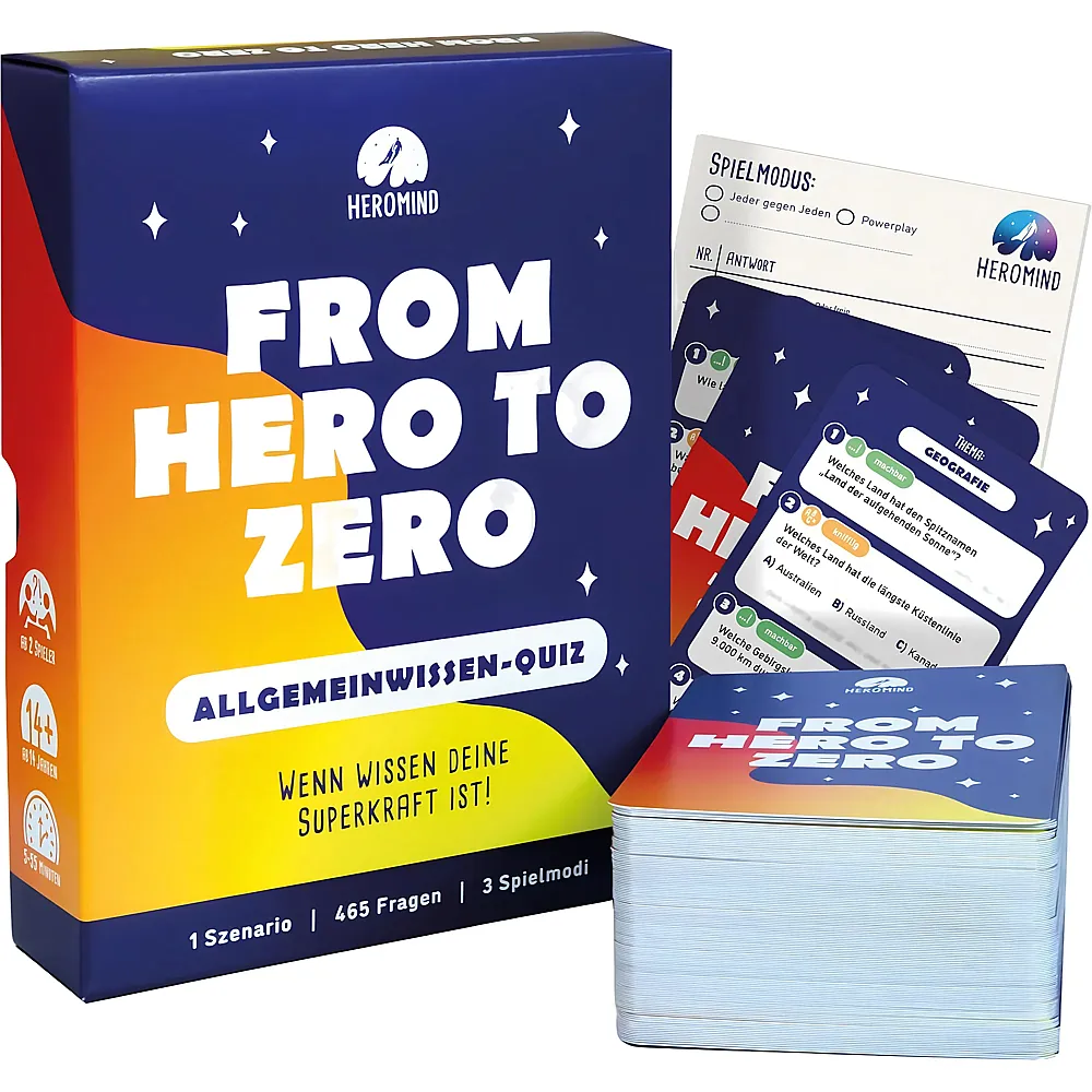 Heromind Quizspiel Allgemeinwissen from Hero to Zero - Suche