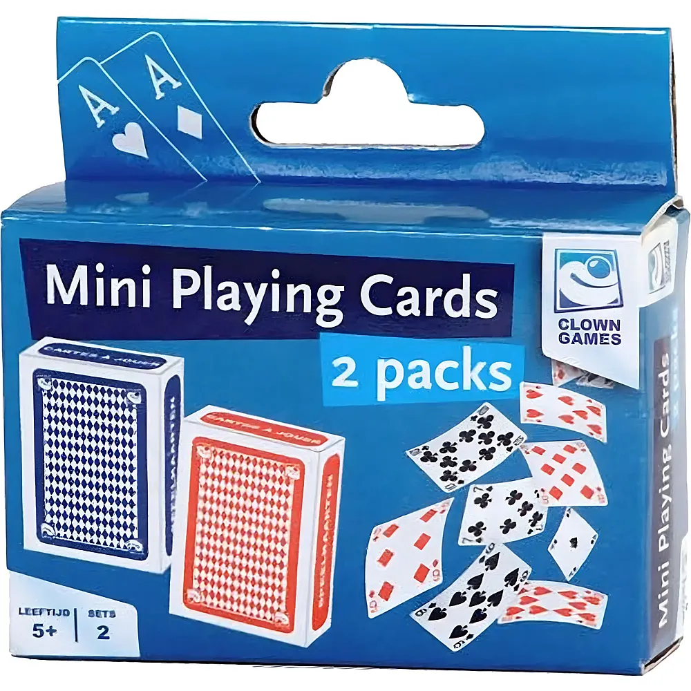 Clown Games 2er-Set Mini-Spielkarten