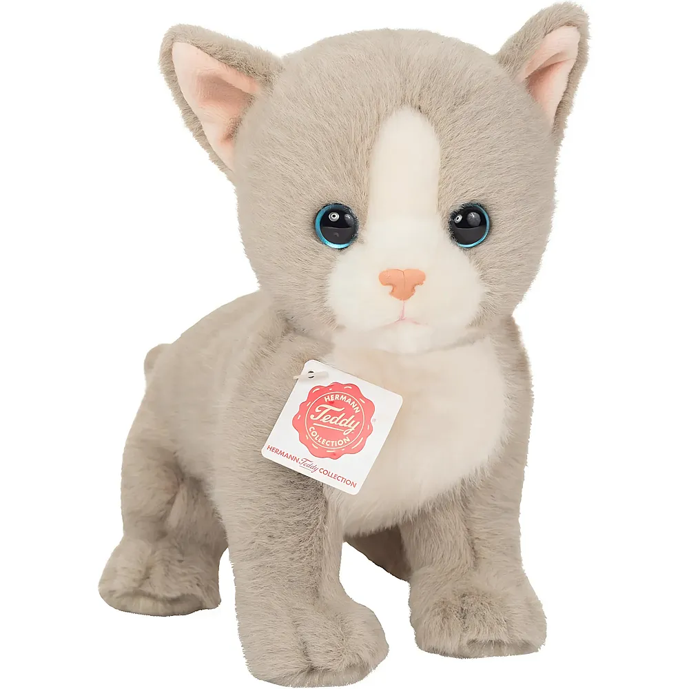 Teddy-Hermann Babykatze Grau - 24 cm