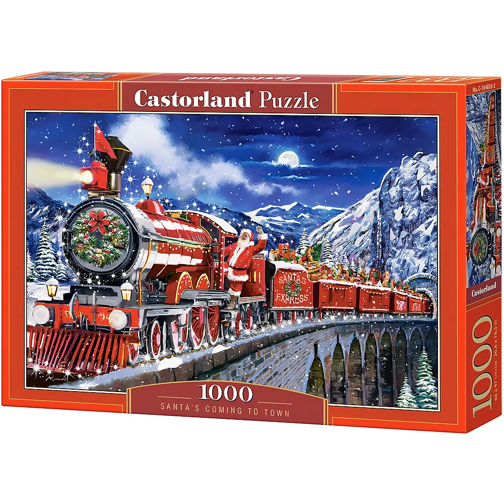 Castorland Puzzle Santa's Coming Soon to Town 1000Teile