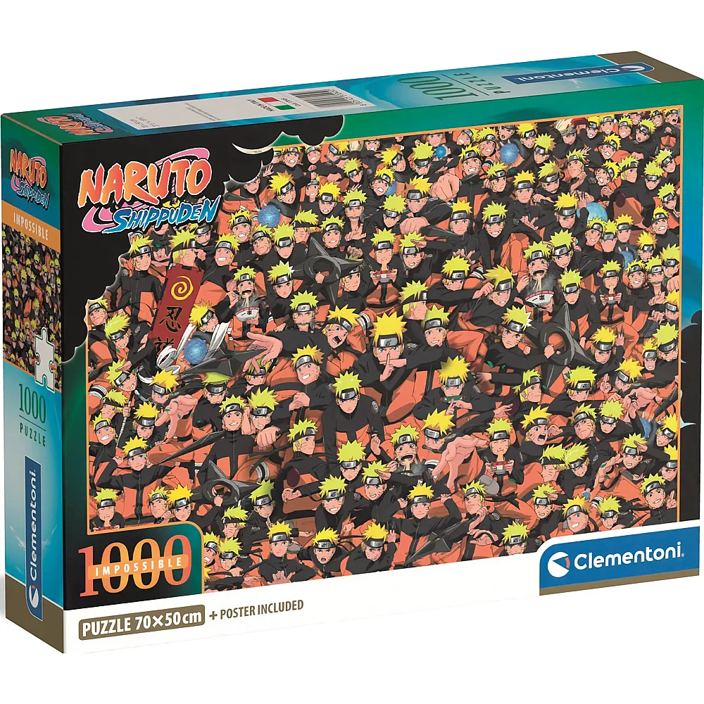 Clementoni Puzzle Unm�glicher Naruto Shippuden 1000Teile