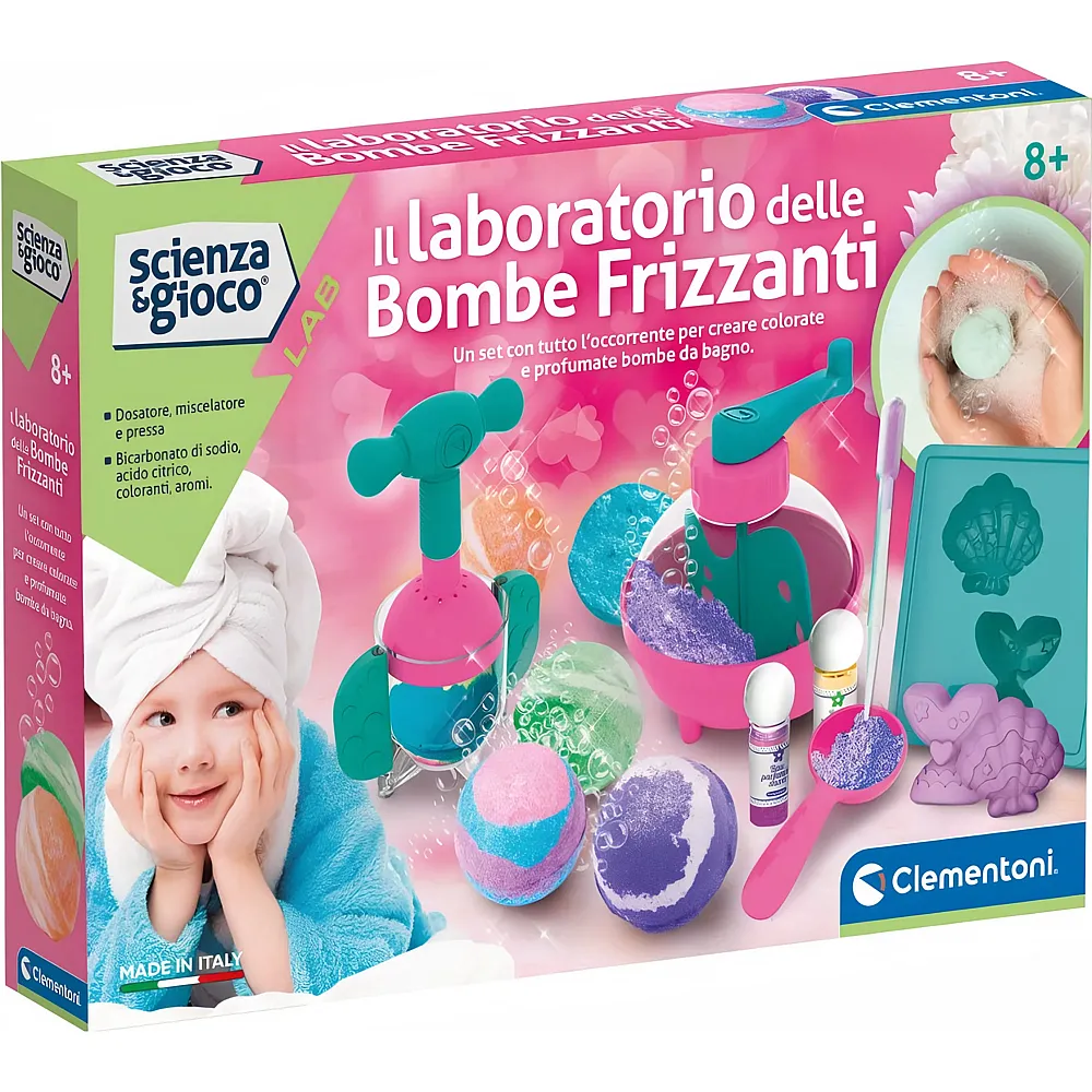 meinspielzeug - Clementoni scienza & gioco Bath Bombs Lab - Italiano | Experimentieren