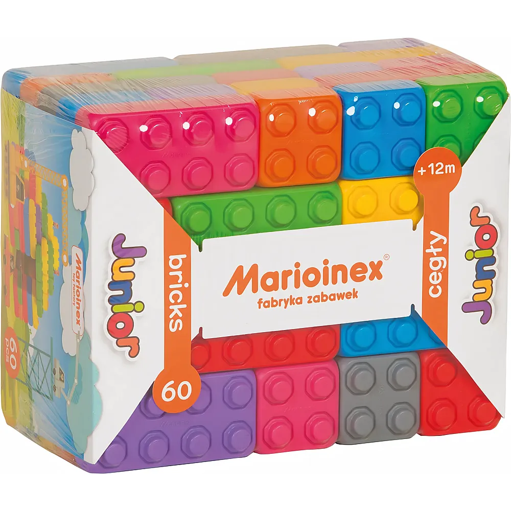 Marioinex Klemmbausteine Junior Bricks - 60 Teile