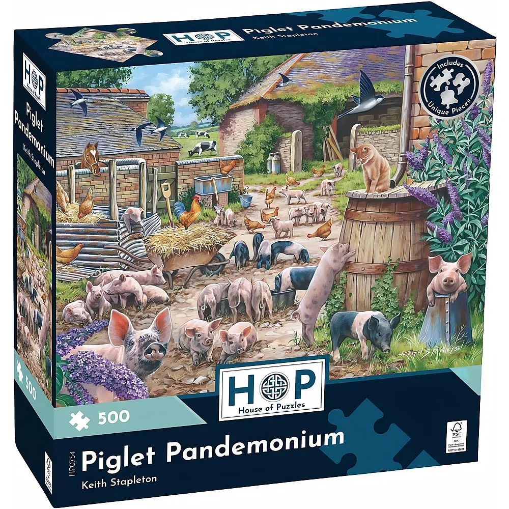 HOP - House of Puzzles Piglet Pandemonium 500Teile