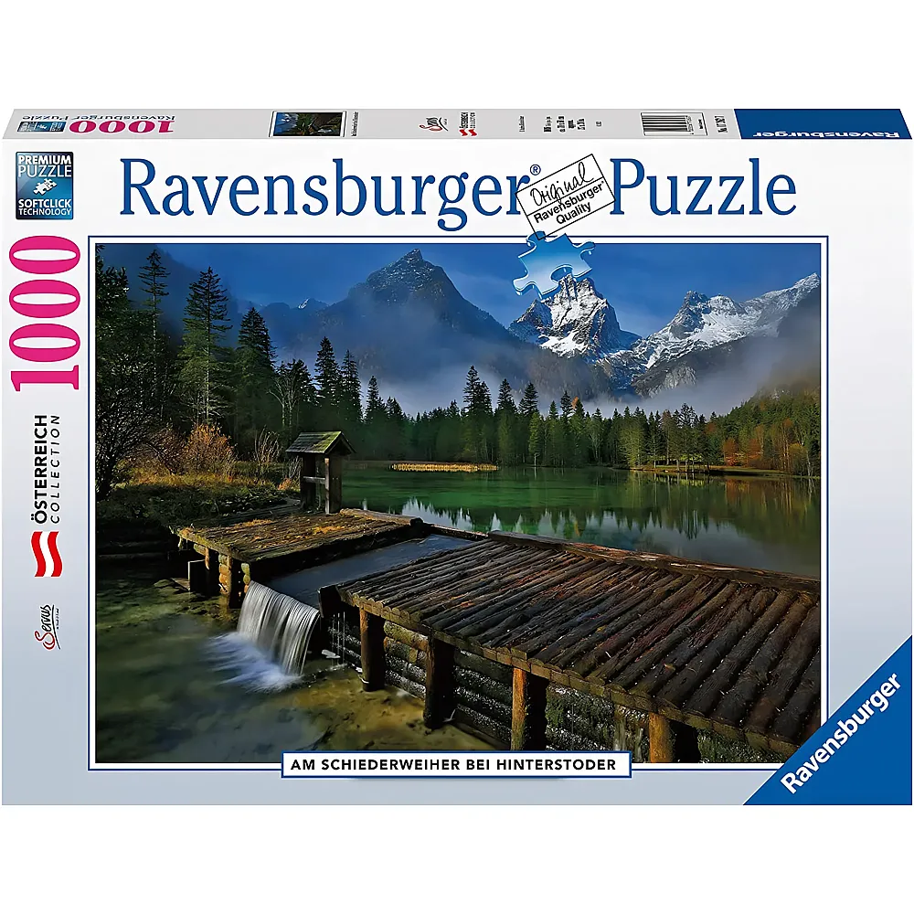 Ravensburger Puzzle �sterreich Collection Schiederweiher bei Hinterstoder 1000Teile