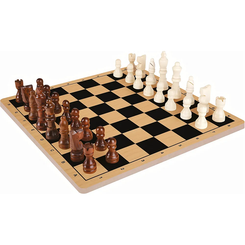 Dujardin Jeu d'�checs en bois, f franz�sische Version