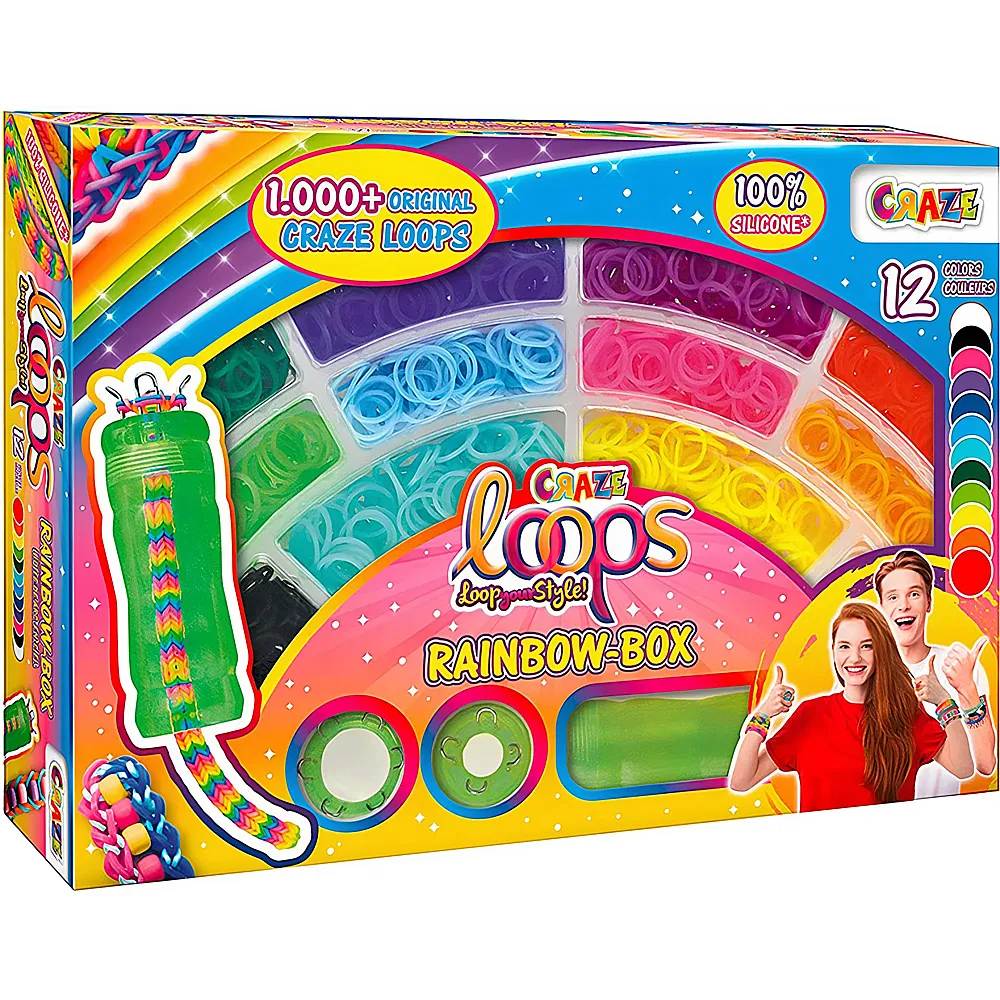 Craze Loops Rainbow Box 1000Teile