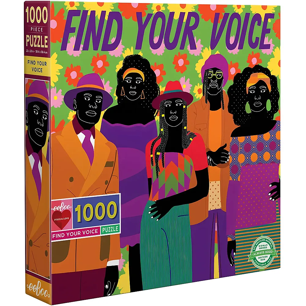 meinspielzeug - eeBoo Puzzle Find your Voice - 1000 Teile | Puzzle 1000 Teile