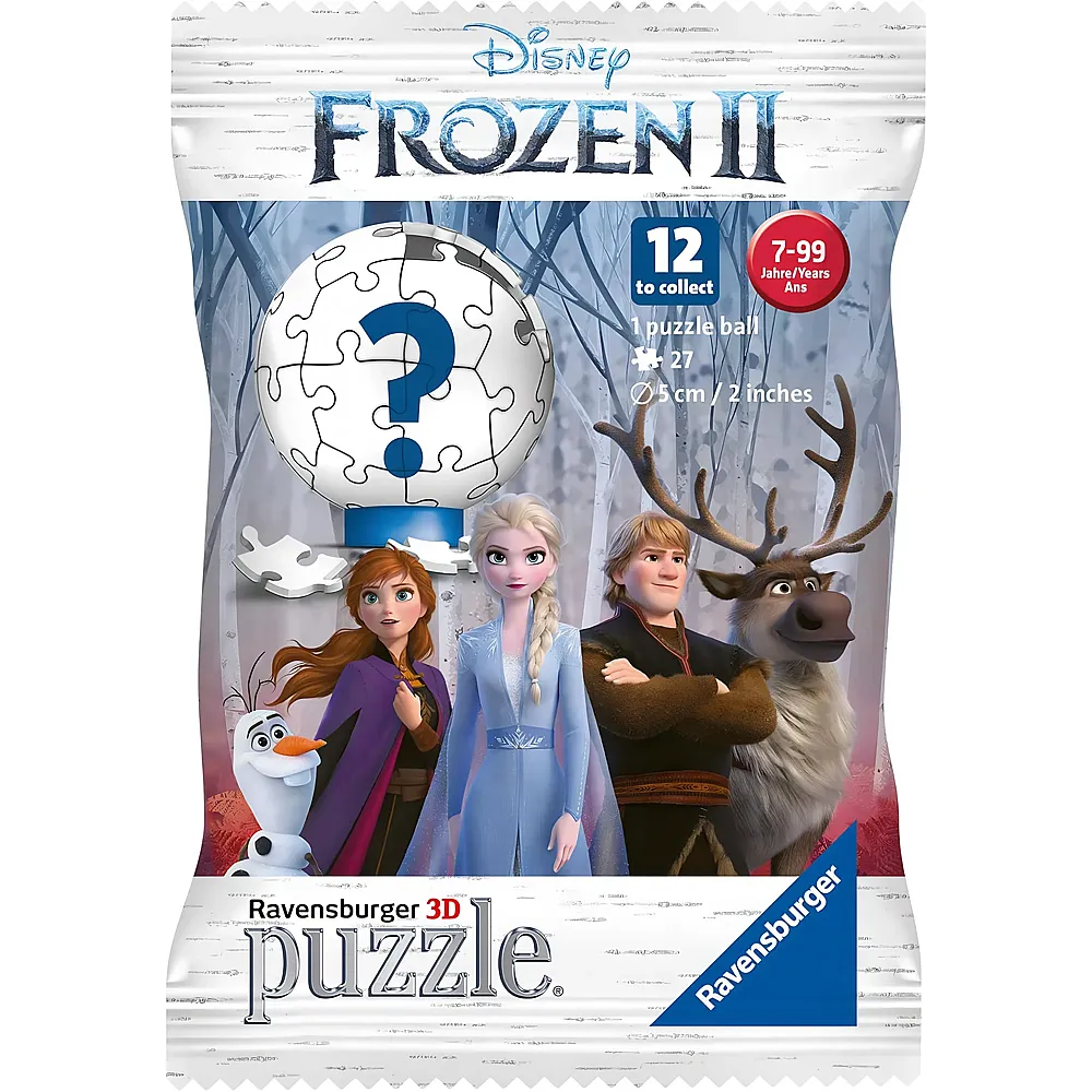 Ravensburger Puzzleball 3D Blindpack Disney Frozen 27Teile