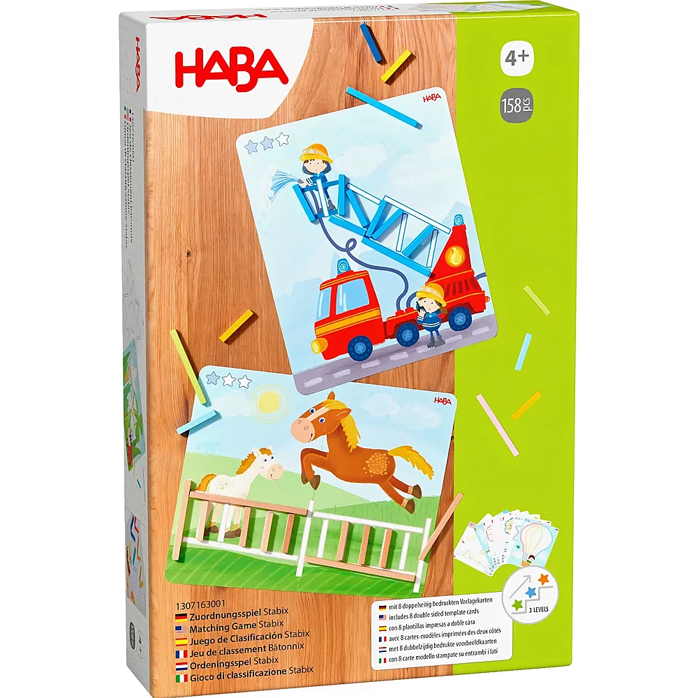 HABA Zuordnungsspiel Stabix DE/FR/IT/EN