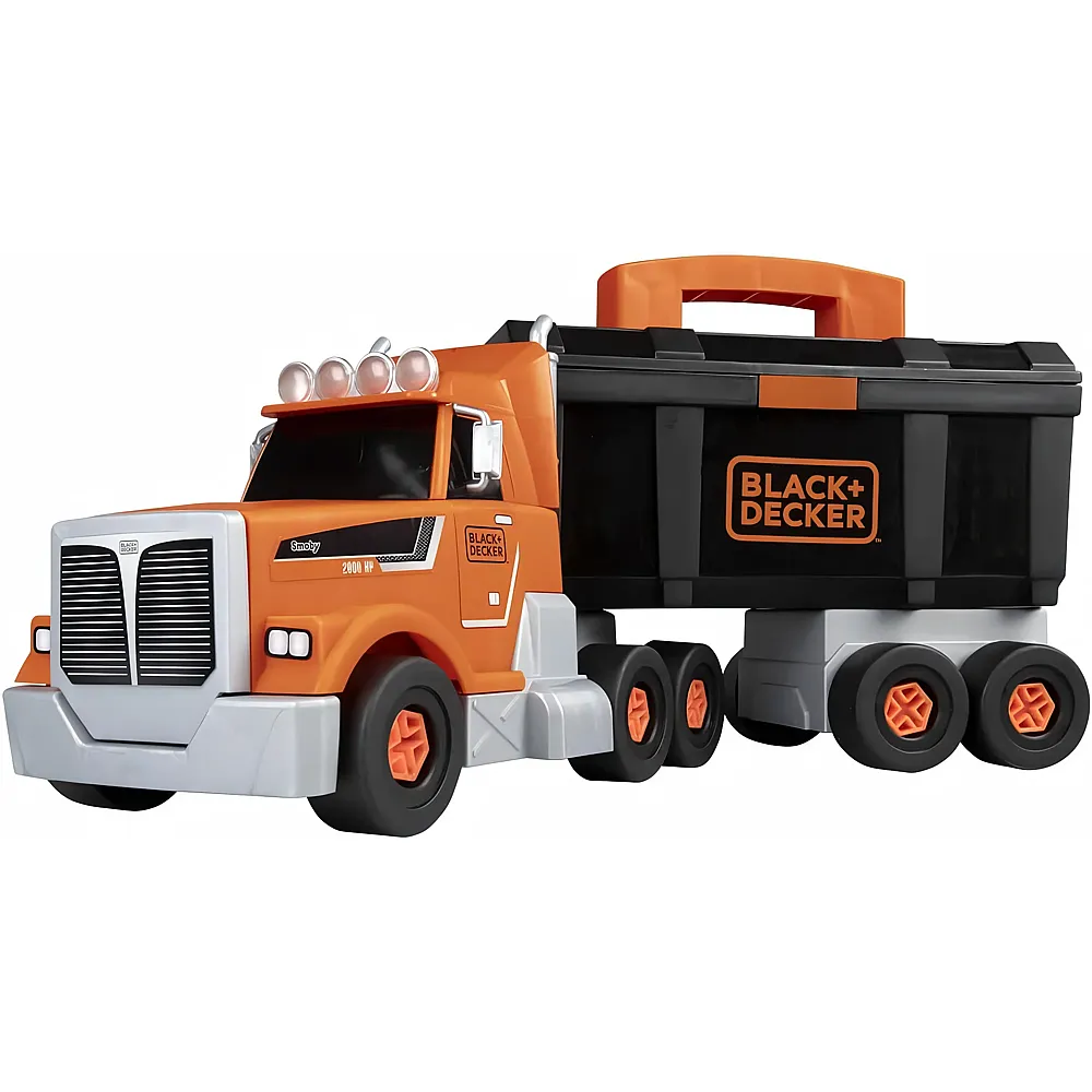 Smoby Black & Decker LKW und Bohrmaschine