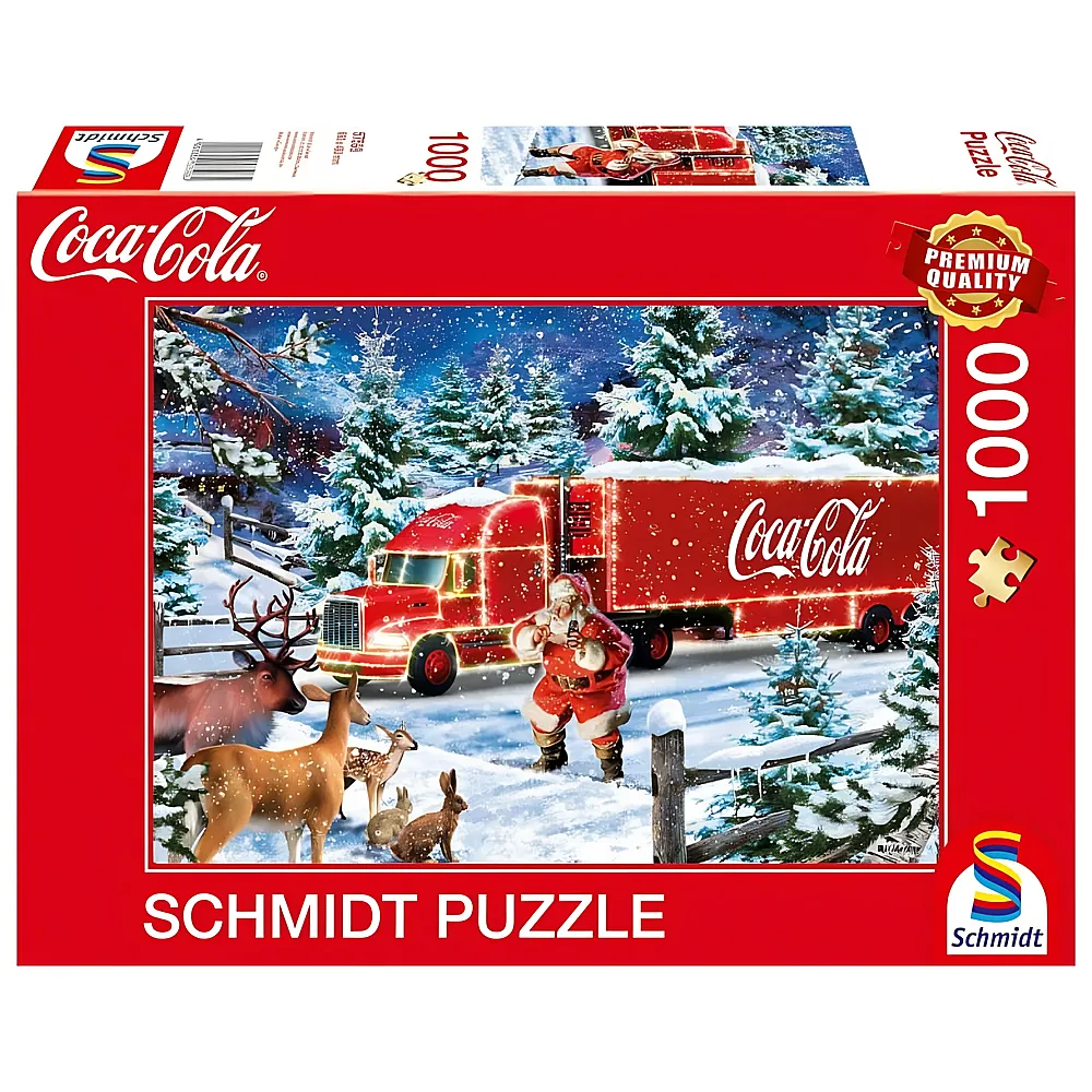 Schmidt Puzzle Coca Cola Christmas-Truck 1000Teile