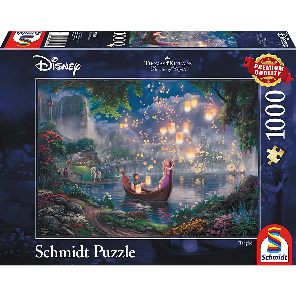 Schmidt Puzzle Thomas Kinkade Disney Princess Rapunzel 1000Teile