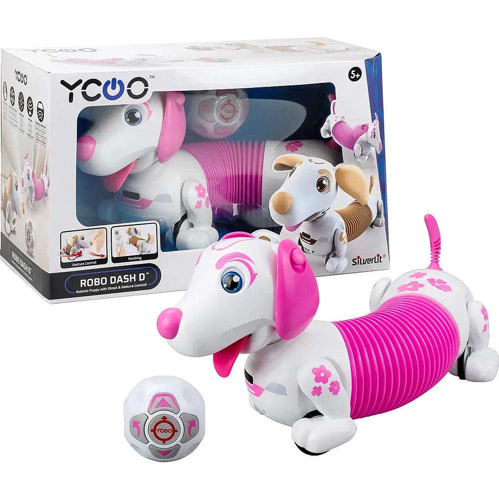 Silverlit Ycoo Robo Dash Roboterhund Pink