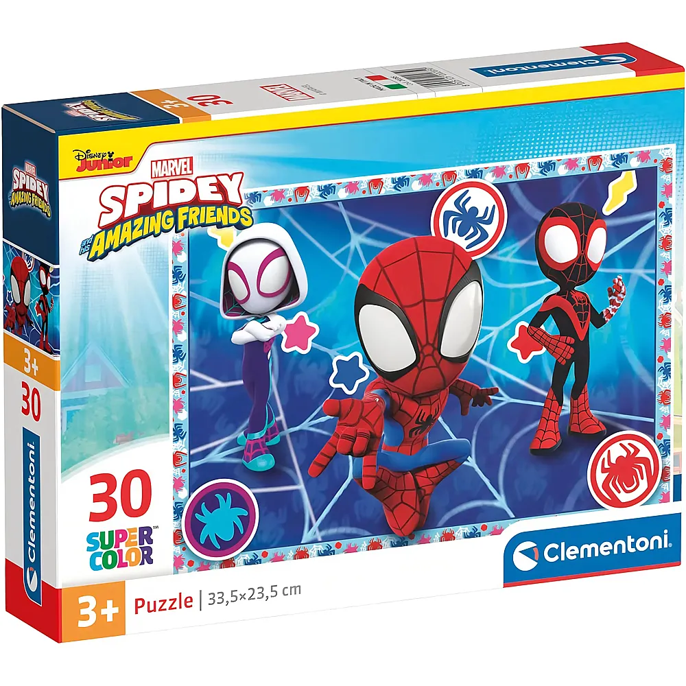 Clementoni Puzzle Supercolor Spiderman Marvel Spidey 30Teile
