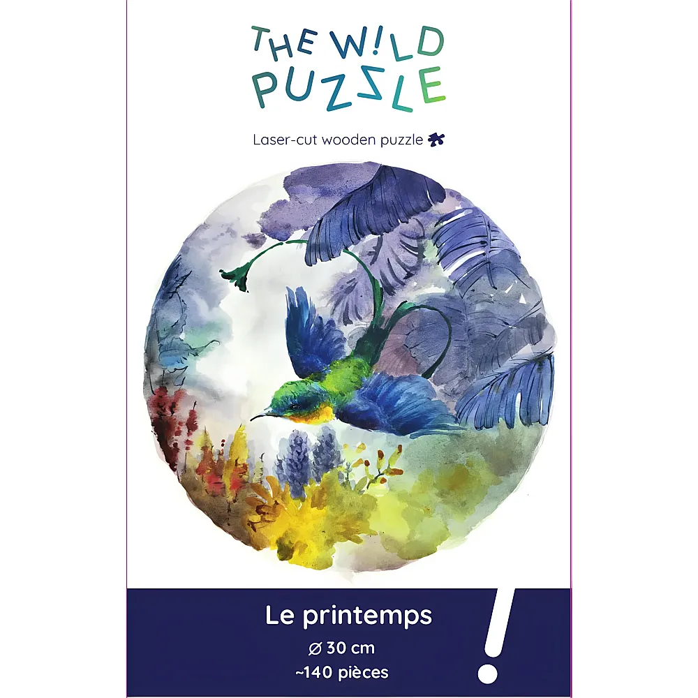 The Wild Puzzle Wooden Puzzle - Spring - 140 Teile