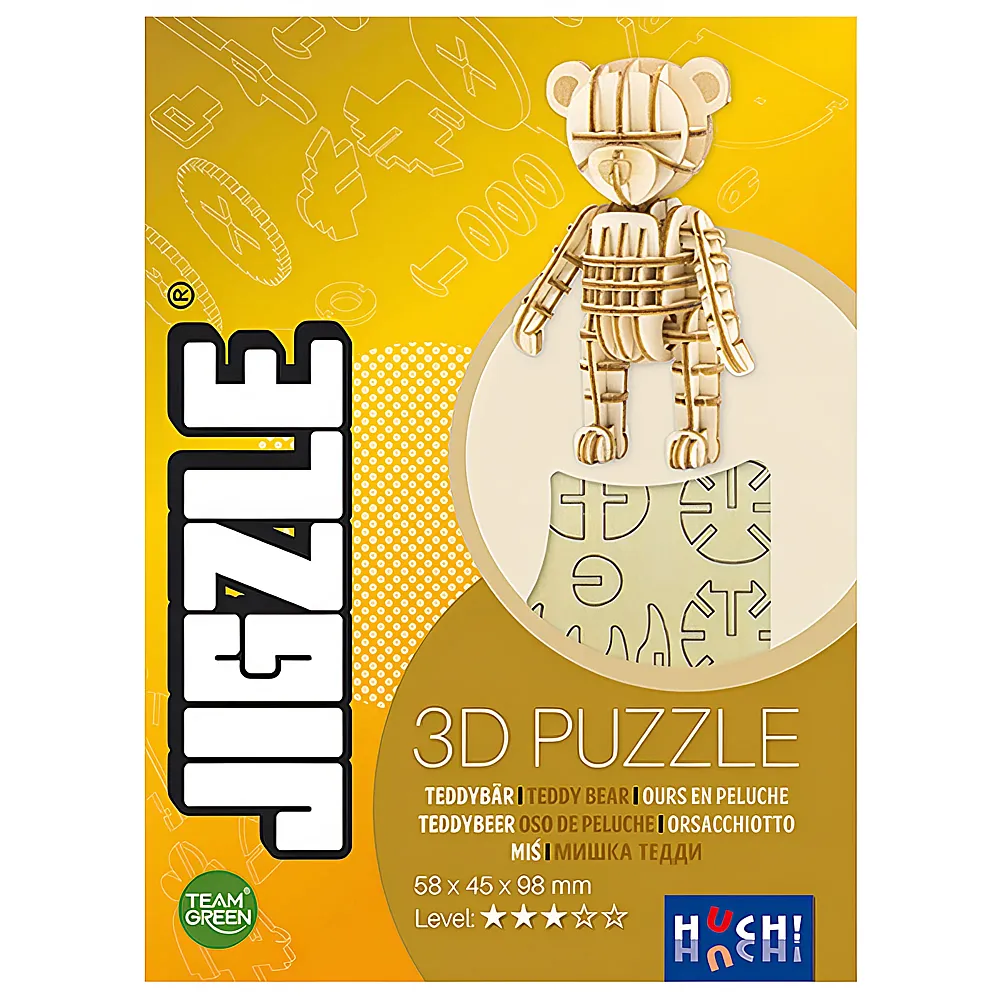 HUCH Jigzle 3D Puzzle - Teddybr