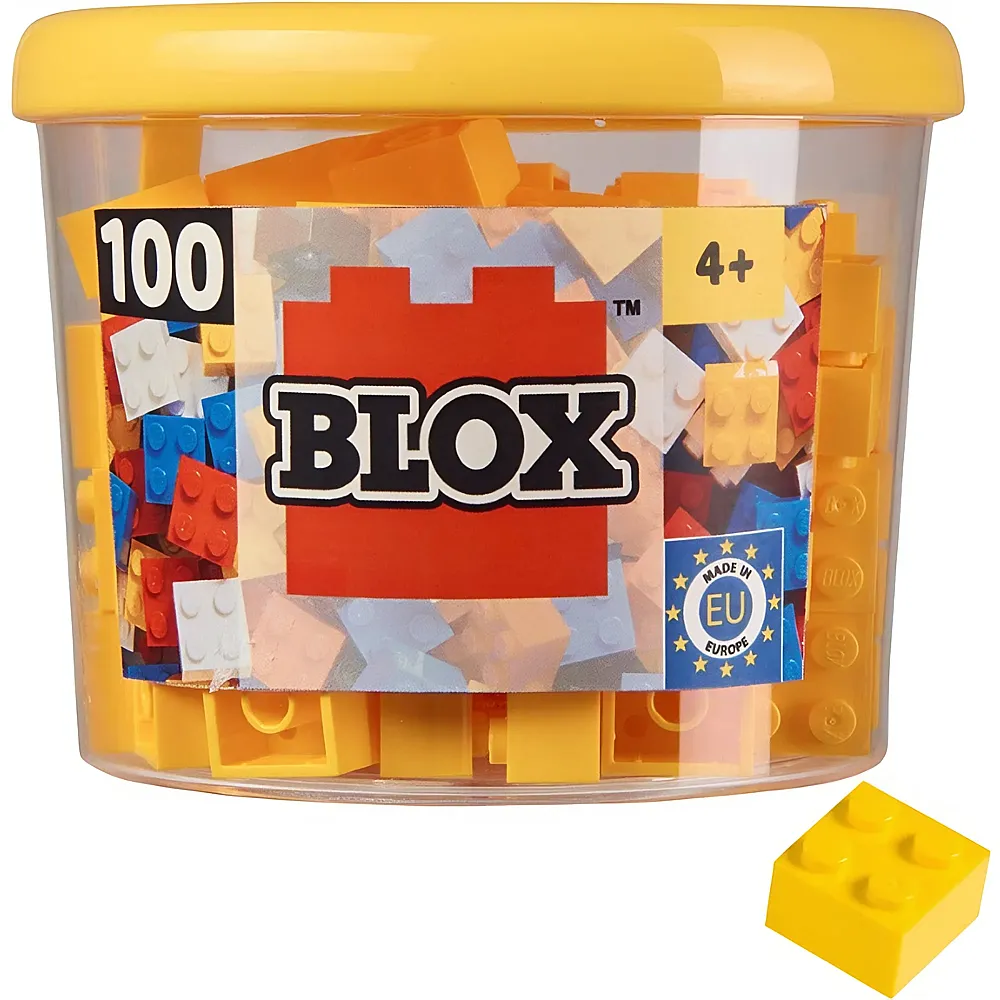 Androni Blox 4er Bausteine in Dose Gelb 100Teile