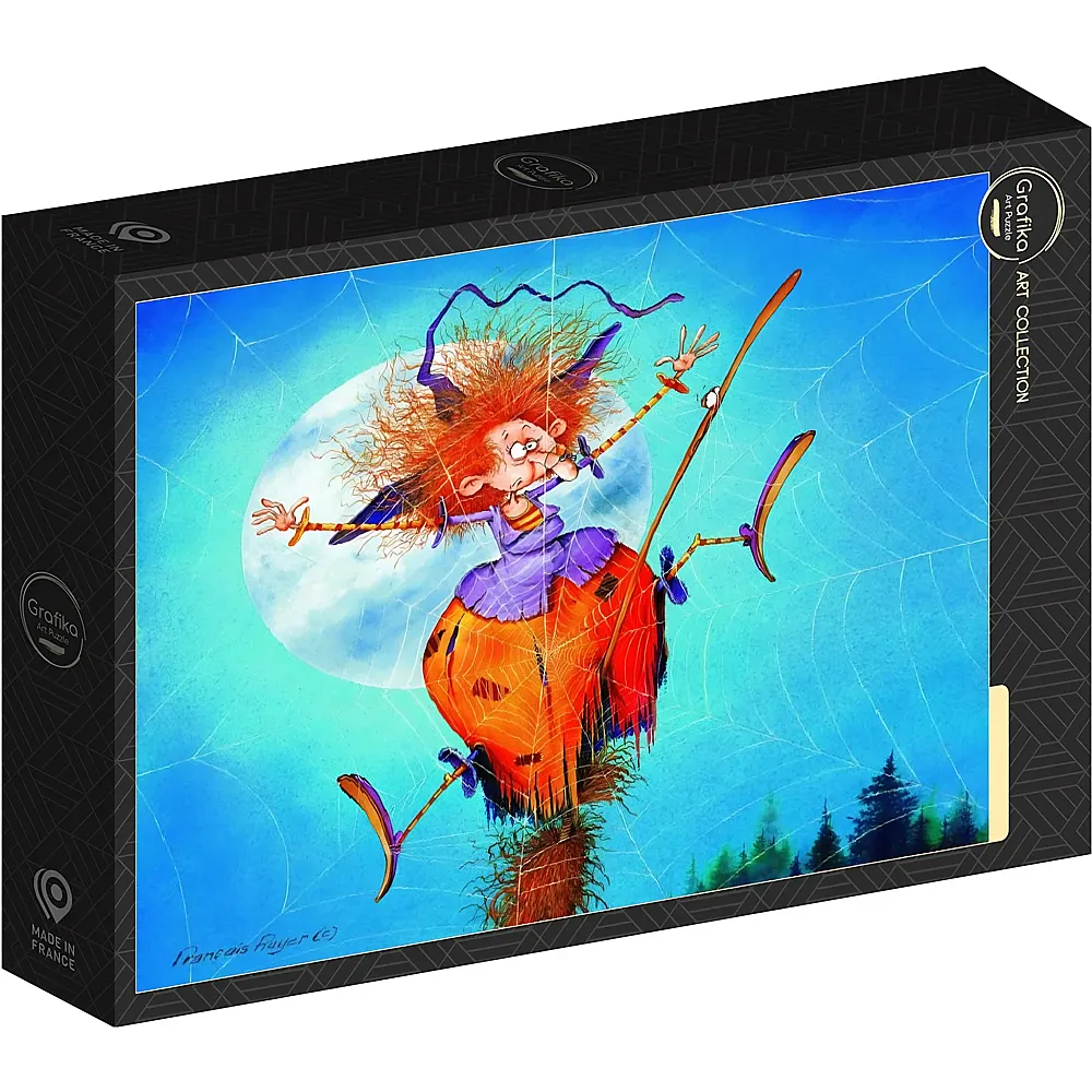 Grafika Puzzle Art Collection Franois Ruyer Die Hexe im Flug - 1000 Teile