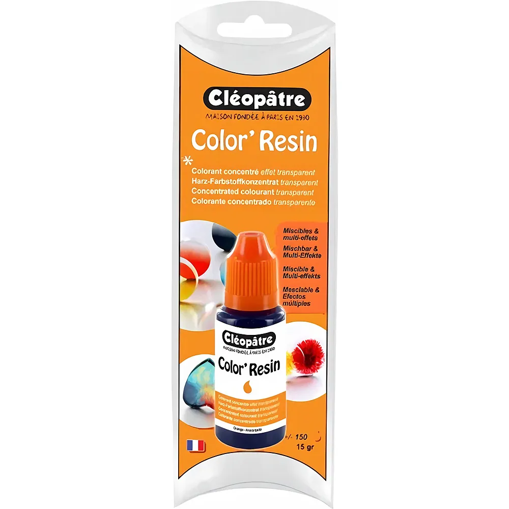 Cleopatre Color'resin � Transparente Harzfarbe 15g Orange