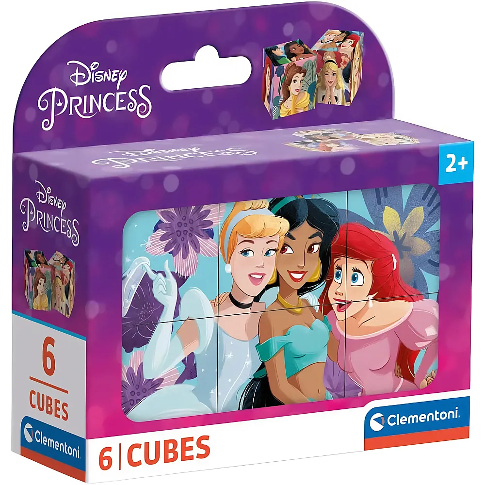 Clementoni Blockpuzzle Disney Princess 6Teile