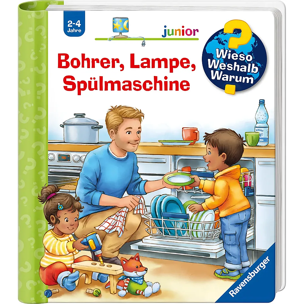 Ravensburger Wieso Weshalb Warum junior Bohrer, Lampe, Sp�lmaschine 76
