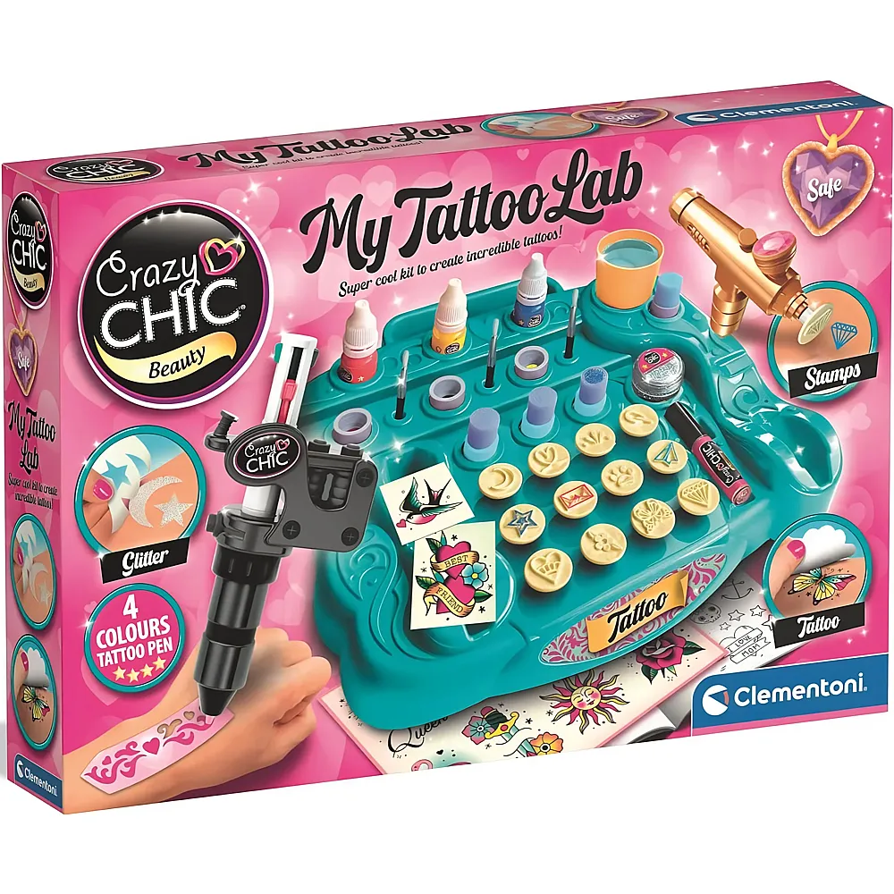 Clementoni Crazy Chic My Tattoo Lab mult
