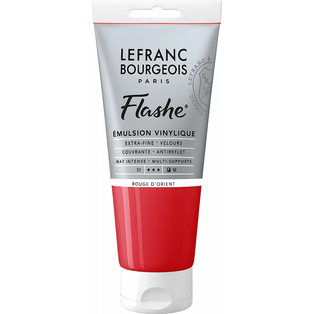 Lefranc Bourgeois Lfb Flashe Acryl 80ml Tube Orientrot - Suche
