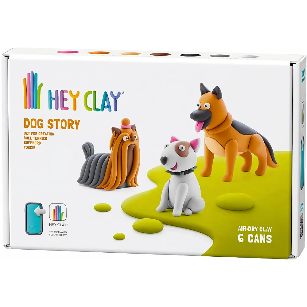 Hey Clay Hunde selbsttrocknende Knete mit App | Kneten & Formen