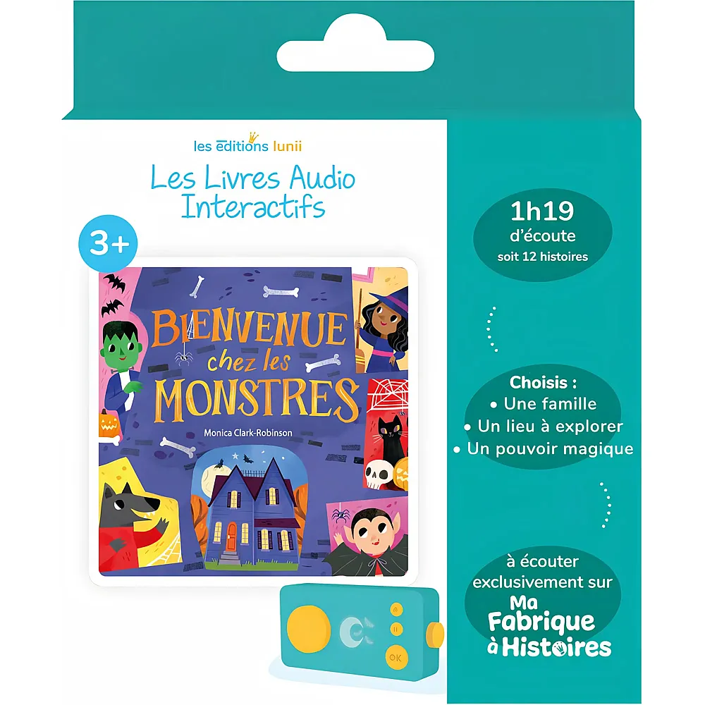 Lunii Album Audio Interactif Bienvenue Chez Les Monstres fr