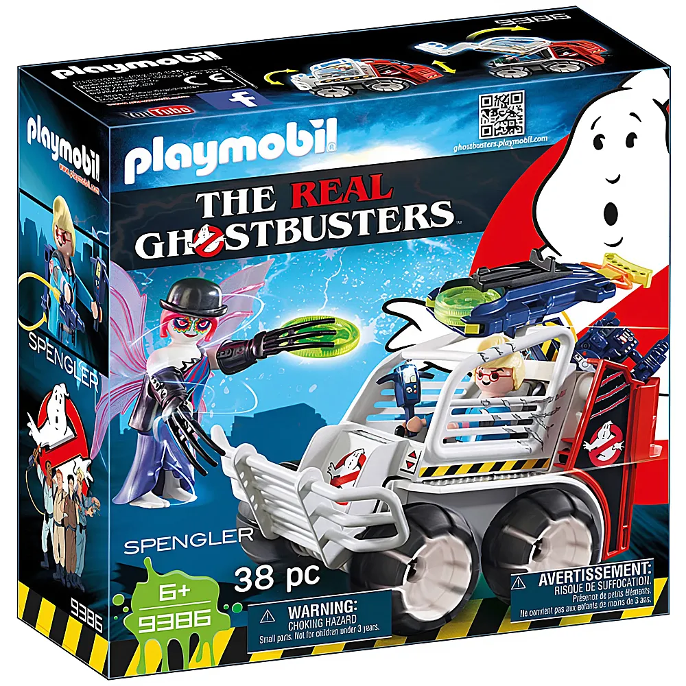 PLAYMOBIL Ghostbusters Spengler mit Kfigfahrzeug 9386
