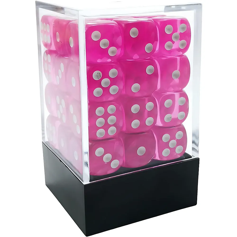 Bescon W�rfel 12mm in Box Pink - 36 Teile - Spielezubeh�r