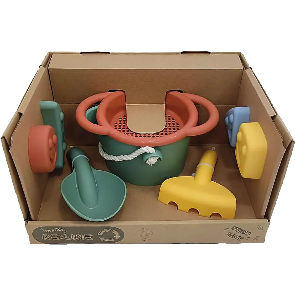 Vikingtoys Sandspielzeugset mit Eimer - 8 Teile