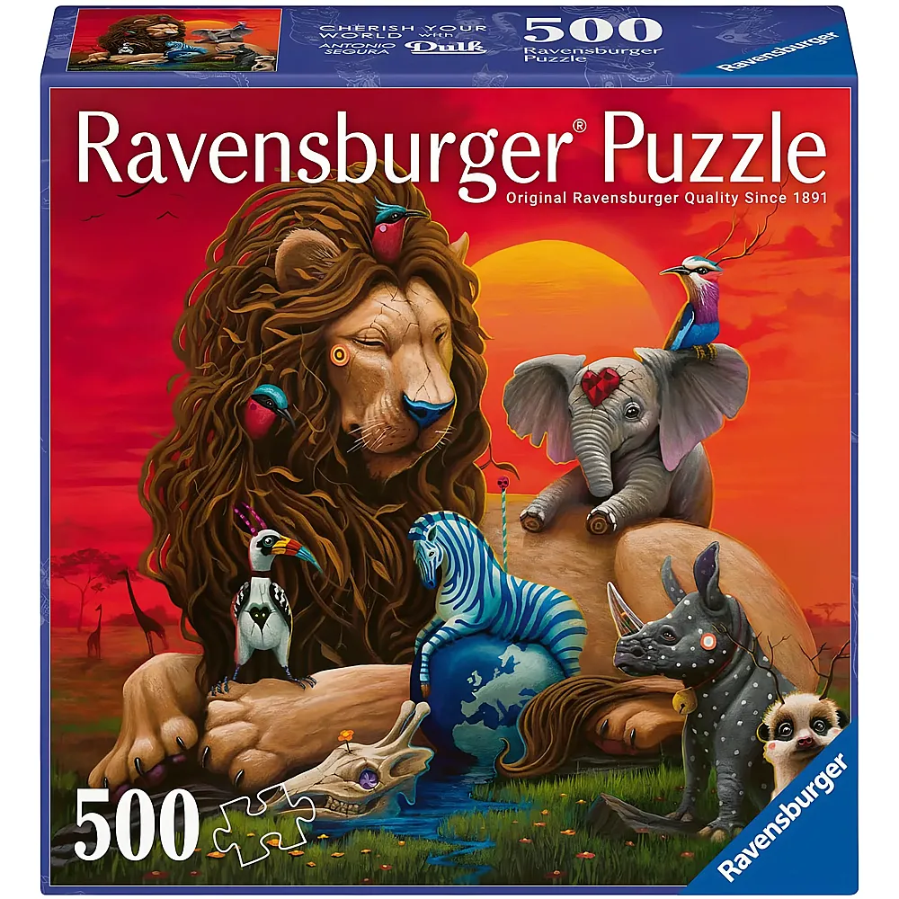 Ravensburger Puzzle Surreale Wildlife Art von Dulk 500Teile