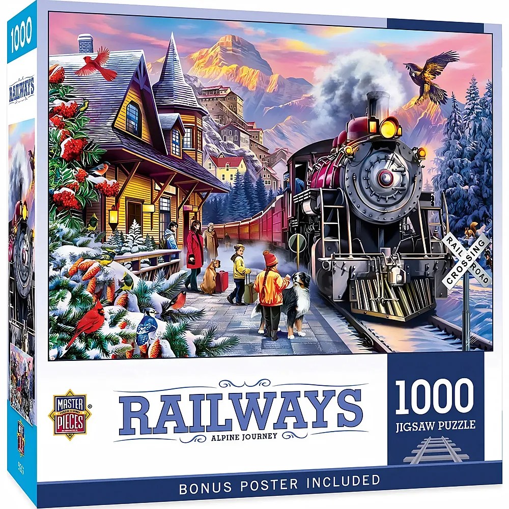 Master Pieces Puzzle Railways In den Bergen - 1000 Teile