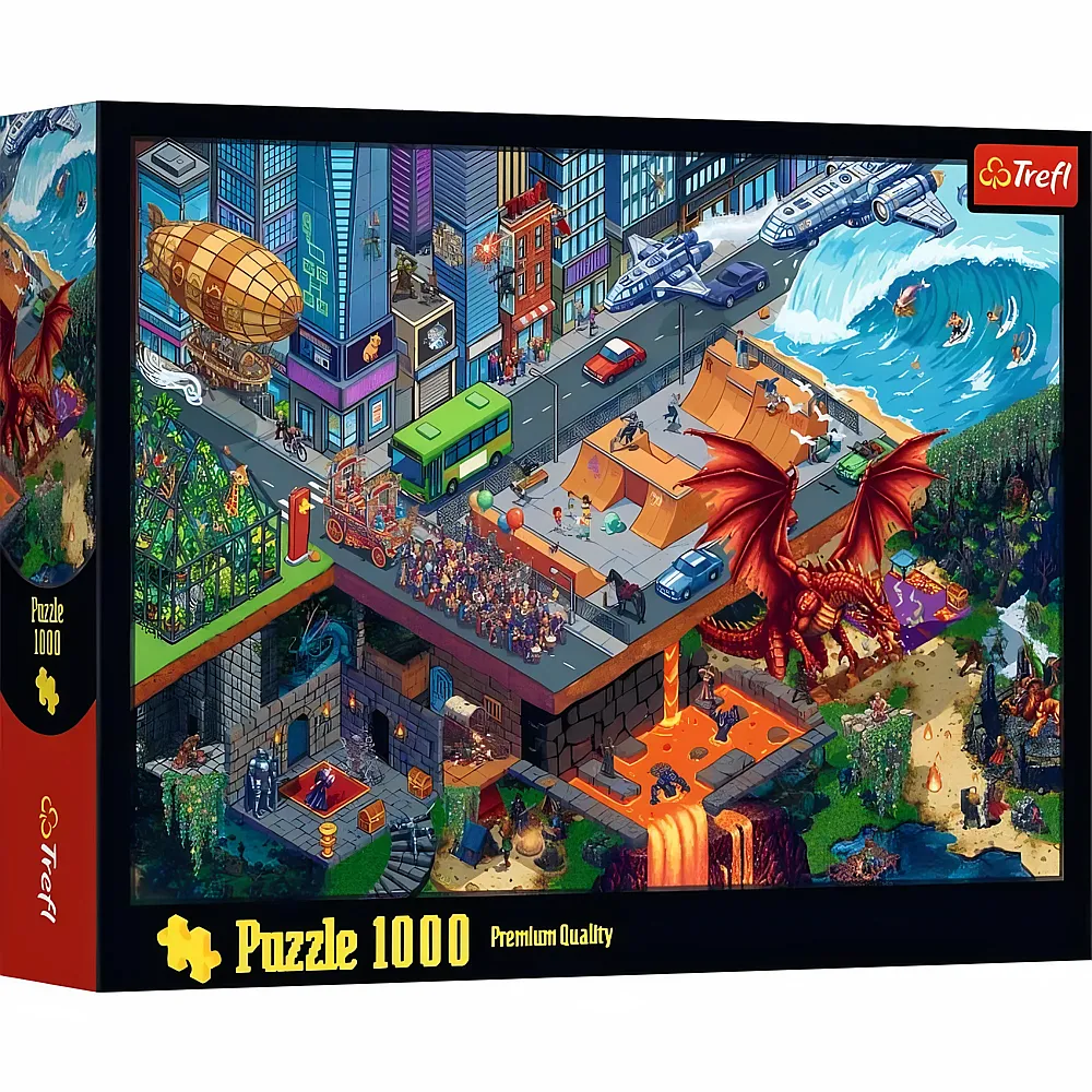 Trefl Puzzle Pixel City - 1000 Teile