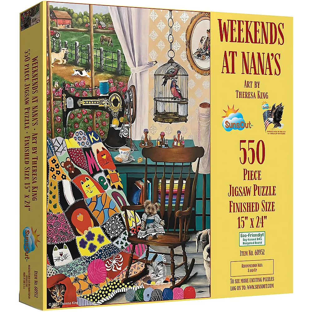 SunsOut Puzzle Theresa King Weekends at Nana's 550Teile