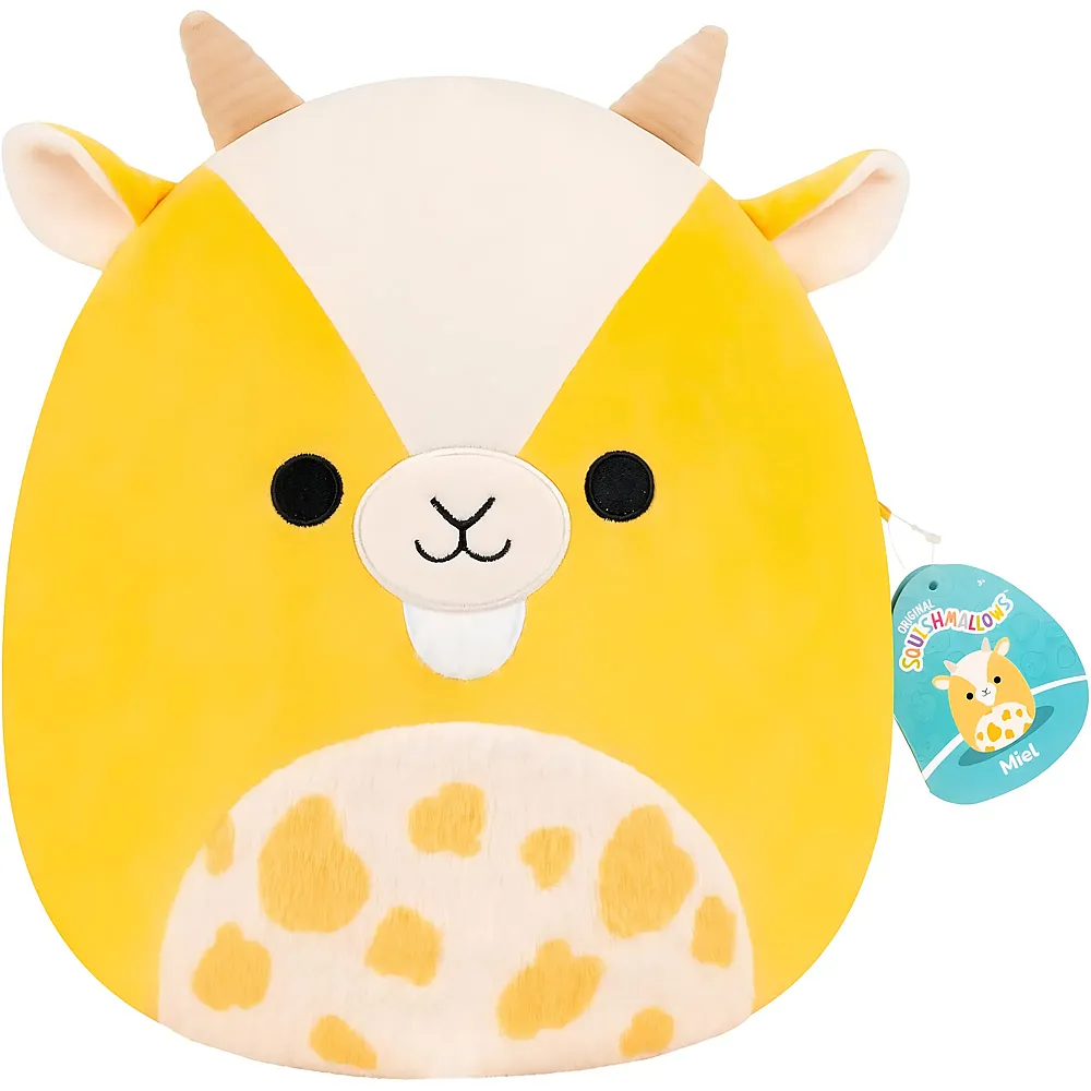 meinspielzeug - Squishmallows Pl�sch Miel die gelbe Ziege 30cm | Bauernhoftiere Pl�sch