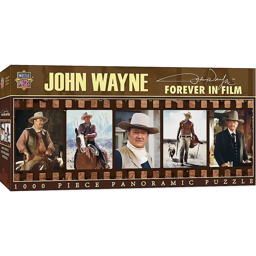 Master Pieces Puzzle Panorama John Wayne - Forever in Film - 1000 Teile