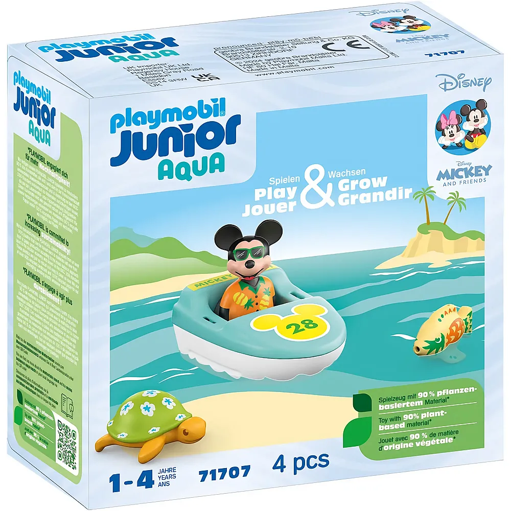 PLAYMOBIL Junior Aqua Mickey Mouse Mickys Bootsfahrt 71707