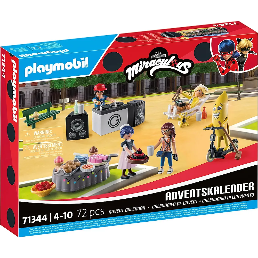 PLAYMOBIL Miraculous Adventskalender Picknick in Paris 71344