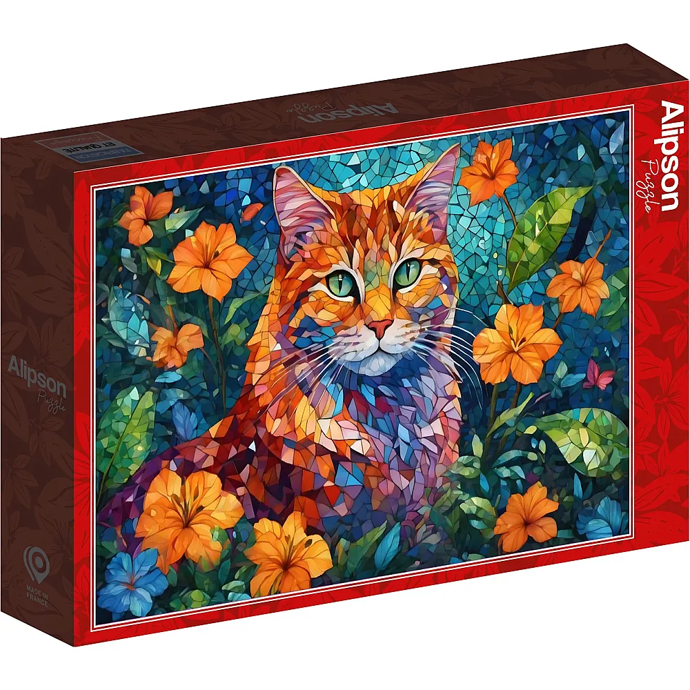 Alipson Puzzle Katze Mosaik - 1000 Teile