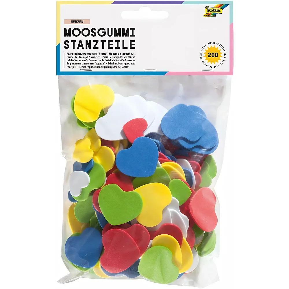 Folia Moosgummi-Stanzteile Herzen - Suche