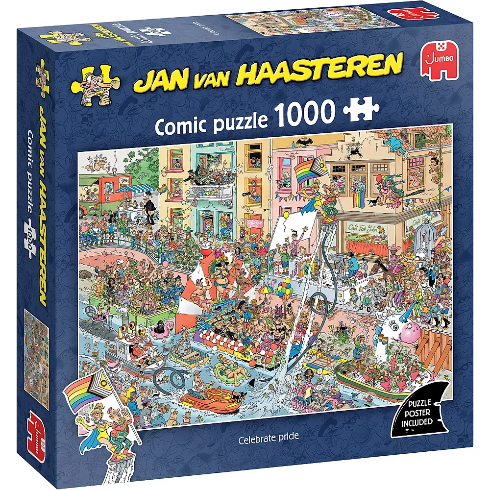 Jumbo Puzzle Jan van Haasteren Celebrate Pride - 1000 Teile