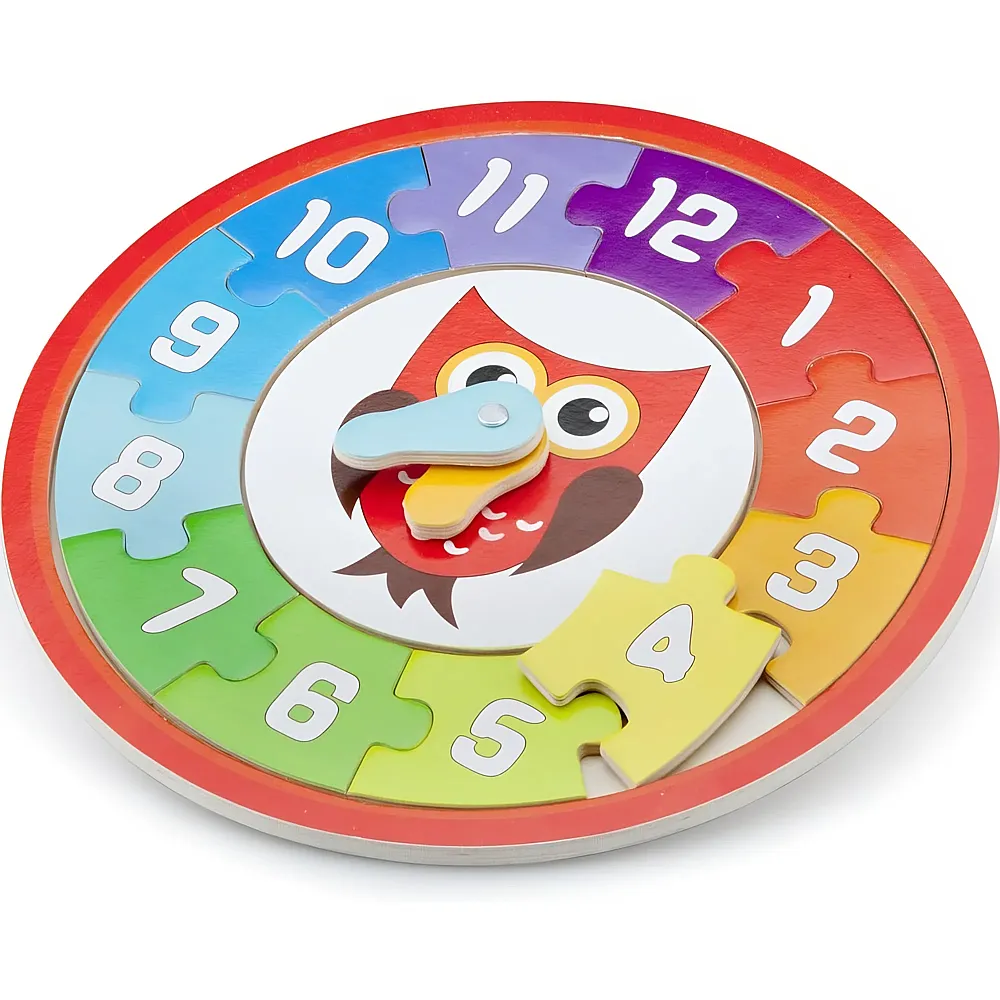 New Classic Toys Puzzle-Uhr-Eule